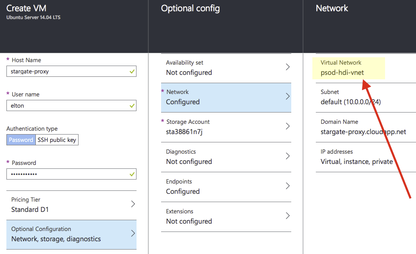 Ubuntu VM for Nginx using HDInsight HBase VNet